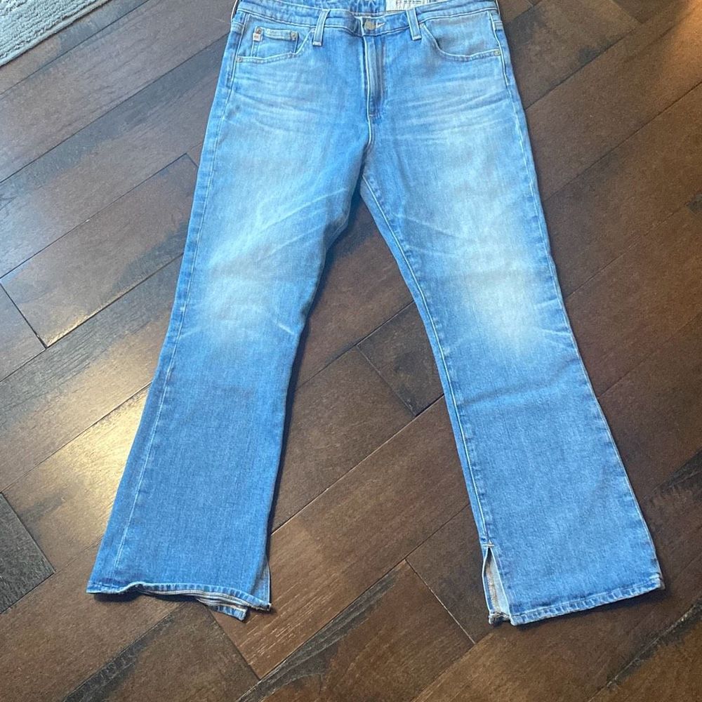 AG Adriano Goldschmeid Jodi crop jeans size 30 womens light wash